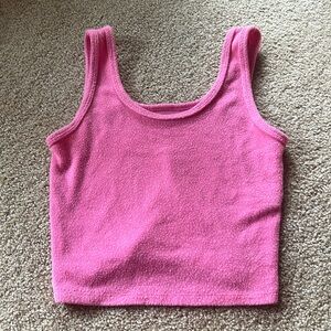 Hollister fuzzy ish crop top